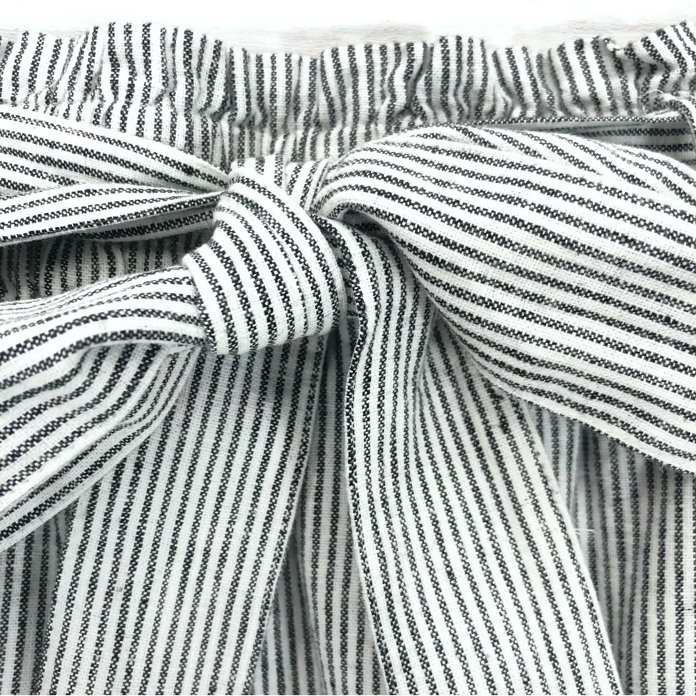 J. Crew Paper Bag Skirt • Sz M • White with Black Pinstripes • EUC - Picture 6 of 12